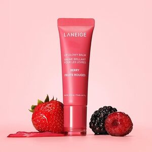 NIB LANEIGE Lip Glowy Balm in Berry Red- Full size